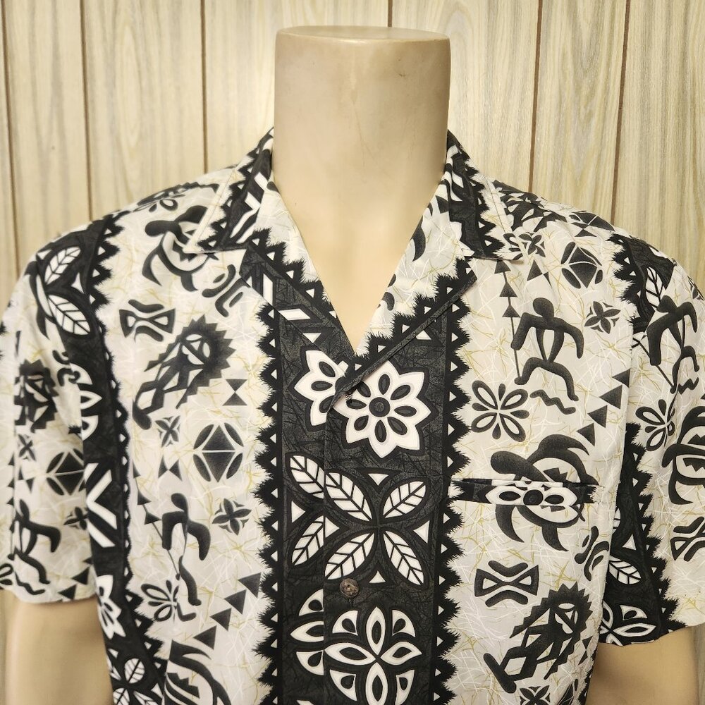 men's Hawaiian shirt L Royal Creations vintage 1980s tiki